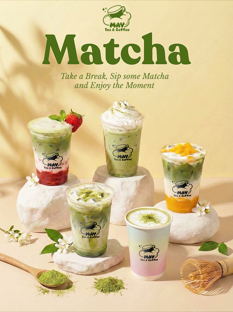 May Tea & Coffee featured matcha drinks